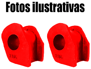 Par  Bucha Barra Estabilizadora Dianteira Toyota Etios Em Pu