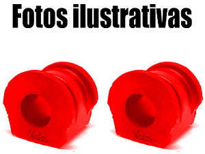 Par  Bucha Barra Estabilizadora Dianteira Volkswagen G5 Fox Crossfox Polo Em Pu