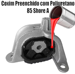 Coxim Dianteiro do Motor DOBLO Preenchido em Poliuretano