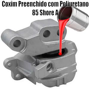 Coxim Dianteiro do Motor -TORO Preenchido em Poliuretano