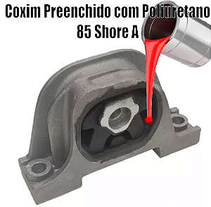 Coxim Dianteiro do Motor IDEA Preenchido em Poliuretano