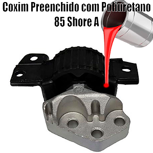 Coxim do Motor - Com Suporte PUNTO Preenchido em Poliuretano