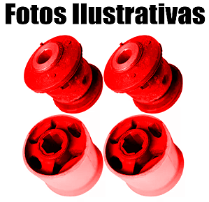 Kit Bucha Bandeja Dianteira Audi A3 2007 2008 2009 Em Poliuretano