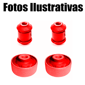 Kit Bucha Bandeja Gol Saveiro G5 Voyage Golf Bora New Beetle Em Poliuretano