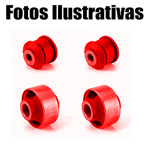 Kit Buchas Bandeja Balança Dianteira Honda Fit 2003 A 2008 Em Poliuretano