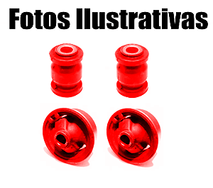 Bucha Bandeja Toyota Filder E Corolla 02 03 04 05 06 07 Par Em Poliuretano