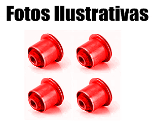 Kit 4 Bucha Bandeja Dianteira Duster Captur Oroch 545011697r Em Poliuretano