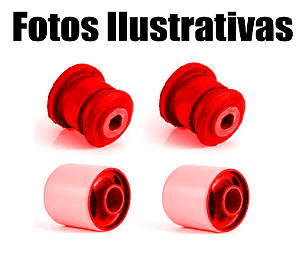 Kit Bucha Balança Bandeja Dianteira Ford Fiesta 2002 A 2010 Em Poliuretano