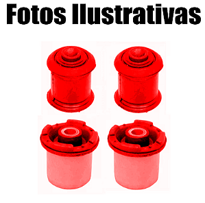 Kit Par 4 Bucha Bandeja Suspen Dianteira Astra Vectra Zafira Em Poliuretano