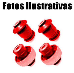 4 Kit Bucha Bandeja Dianteira Fiat Stilo E Bravo Todos Em Poliuretano