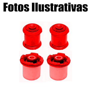 Kit Par 4 Bucha Bandeja Suspens Dianteira Vectra 1996 A 2012 Em Poliuretano