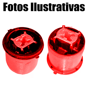 Bucha Suspensão Eixo Traseiro Citroen Peugeot 208 308 408 Citroen C4 New C3 2012 13 14 15 16 17 9806765580 Em Poliuretano