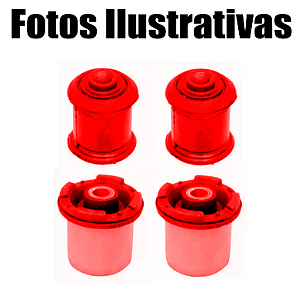 Kit Par 4 Bucha Bandeja Suspens Dianteira Zafira 2001 A 2012 Em Poliuretano