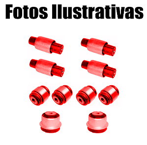 Jogo Bucha Eixo Braço Suspensão Traseira Vectra 1997 A 2005 Em Poliuretano