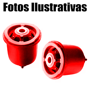 Par Bucha Suspensão Eixo Bandej Traseiro Nissan Livina Todos Em Poliuretano