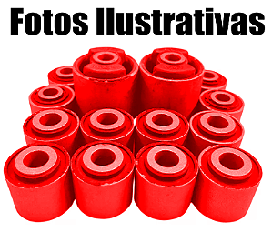 Combo Buchas Bandeja Braço Traseiro Alfa Romeo 164 Todos Em Poliuretano