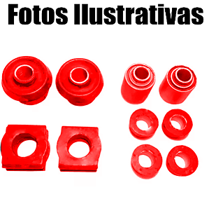 Kit Bucha Suspensao Diant Peugeot 504 92 93/. (kit 10 Peças) Em Poliuretano