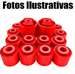 Kit Buchas Braço Bandeja Traseira Tempra Sedan 1992 A 1999 Em Poliuretano