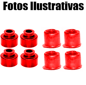 Kit Buchas Braço Tensor Troller T4 1996 A 2020 8 Unidades. Em Poliuretano
