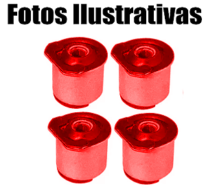 Kit 4 Buchas Maiores Braço Tensor Troller 2002/...  Em Poliuretano