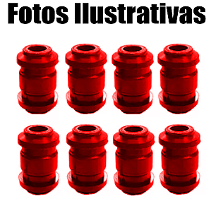Kit Buchas Balança Braço Traseiro Jac J6 2010-2016 8 Peças Em Poliuretano