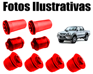 Kit Bucha Bandeja Suspensão Dianteira Mitsubishi L200 4x4 Em Poliuretano