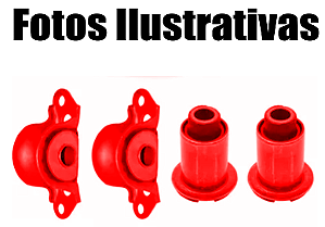 4 Bucha Da Balança Bandeja Dianteira Fiat Argo 2017 2018 19 Em Poliuretano