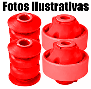 Kit 4 Bucha Bandeja Balança Dianteira Nissan Livina Ano 2013 Em Poliuretano