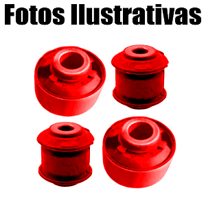 Kit 4 Buchas Da Bandeja Balança Honda Fit Ano 2002 2003 2004 Em Poliuretano