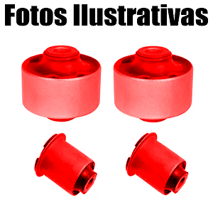 Kit 4 Bucha Balança Bandeja Dianteira Kia Sorento 3.5 2013 Em Poliuretano Pré Encomenda Segunda quinzena Janeiro