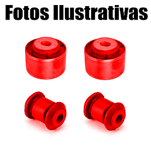Kit 4 Buchas Da Balança New Ford Ka 1.0 3 Cilindros Em Poliuretano