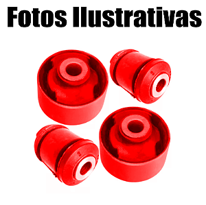 Kit 4 Buchas Das Bandejas Balanças Hyundai Elantra 2011 / 16 Em Poliuretano
