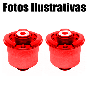 Kit 2 Buchas Do Eixo Traseiro Toyota Yaris 2018 Até 2022 Em Poliuretano