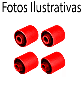 Kit Bucha Braço Reto Dianteiro Galant Eclipse 95 A 99 em Poliuretano