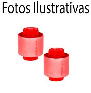 Par Bucha Central Manga Eixo Tras Mitsubishi Galant 95-98 em Poliuretano