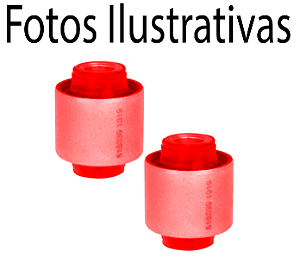 Par Bucha Central Manga Eixo Traseiro Galant 1995 A 1998 em Poliuretano