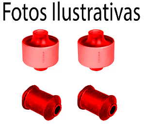 4 Buchas Bandeja Dianteira Ford Transit 2.4 08 09 10 11 em Poliuretano