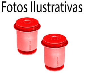 Par Bucha Menor Bandeja Dianteira Hilux Cd 3.0 Srv 2005-2015 em Poliuretano