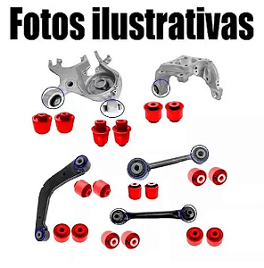 Kit suspensão Dianteira e Traseira Fusion 2013-2018 + Brindes em PU