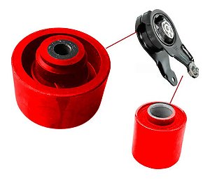 Coxim Calço Bucha Inferior Câmbio + Estabilizador C4 Em Pu