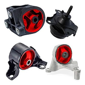 Kit 4 Coxim Calço Motor Cambio Civic 1.7 2001/2006 Manual Pu