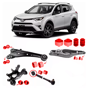 Kit Buchas Da Suspensão Traseira Toyota Rav4 2013 À 2018 em Pu Poliuretano