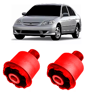 Par Bucha Facão Traseiro Honda Civic 2001 2002 2003 2004 05 em Pu Poliuretano