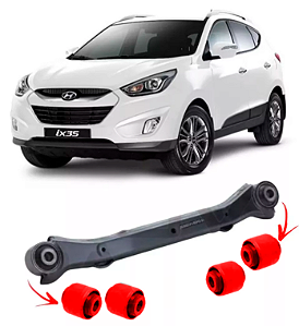 Kit Bucha Braço Reto Tensor Traseiro Hyundai Ix35 em Pu Poliuretano