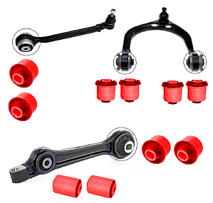 Kit 10 Bucha Braco Balanca Dianteira Chrysler 300c - 2008 em Pu Poliuretano