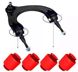 Kit 4 Bucha Bandeja Superior Dianteira Galant 1994-1999 em Pu Poliuretano