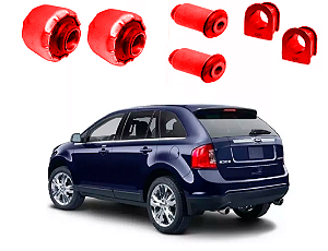 Kit Buchas Reforçadas Suspensão Dianteira Ford Edge 2007/14 em Pu Poliuretano