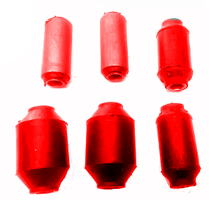 6 Bucha Feixe Mola E Jumelo Traseiro Ford Ranger 1993 A 2011 em Pu Poliuretano