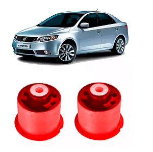 Jogo Kit 02 Buchas Eixo Traseiro Cerato 2010 2011 2012 2013 em Pu Poliuretano