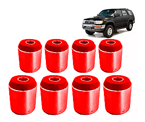 Kit 08 Bucha Tirante Traseiro Hilux Sw4 1997/200 em Pu Poliuretano